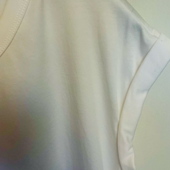 Motf Shein White Cotton Top with Beading and Faux Pearls  Size S NWT - Picture 3 of 7